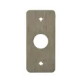 Plaque acier inoxydable 39,5 x 84,5 mm, perçage Ø 19 mm, sans marquage