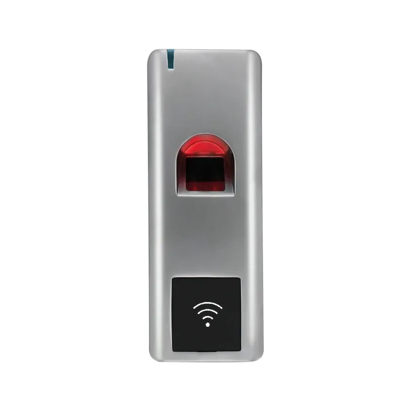 Lecteur d’empreintes digitales / Lecteur RFID autonome avec électronique deportée ASF1, 12 à 24V, EM MARIN 125 KHz,raccordement par câble po