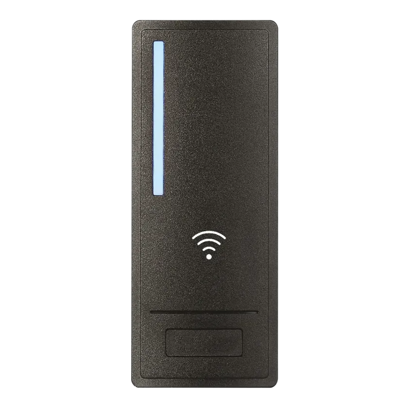 Lecteur RFID autonome avec électronique deportée AS3, 12 à 24V, MIFARE, raccordement par bornes à vis