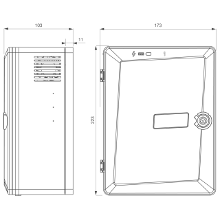 Alimentation chargeur coffret ABS 12V 1,5A | IZYX SYSTEMS