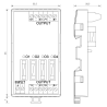 Carte multivoies fusiblées 12V/24V