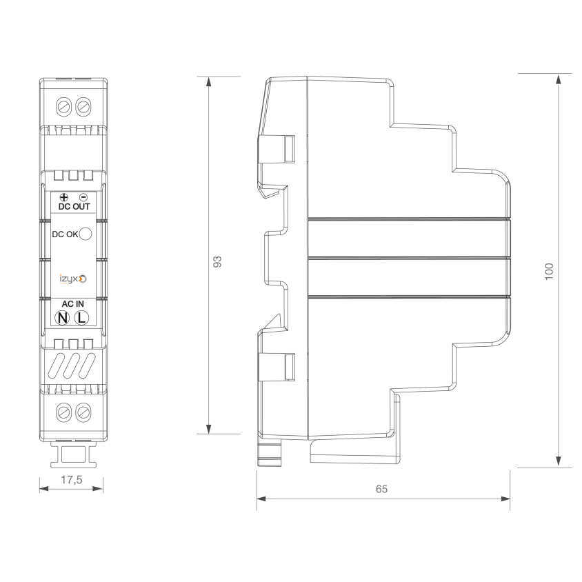 Alimentation rail DIN 24V 0,75A