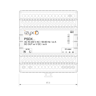 Alimentation rail DIN 24V 2,75A