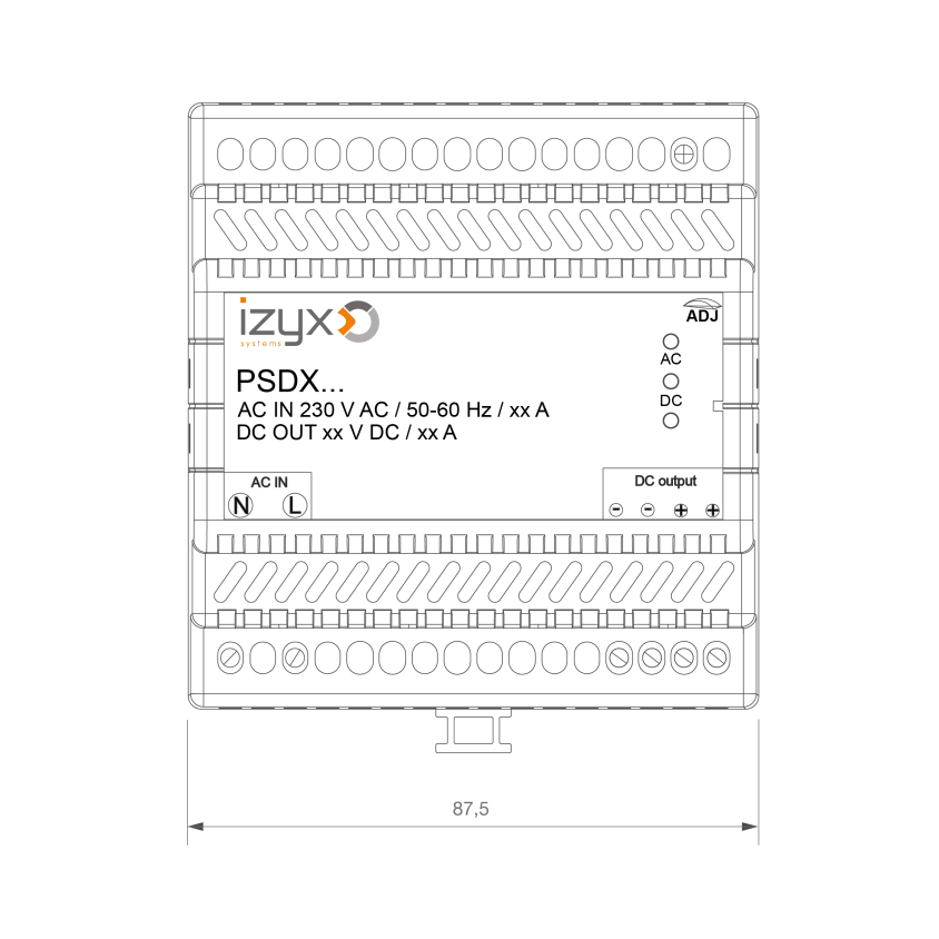 Alimentation rail DIN 24V 2,75A