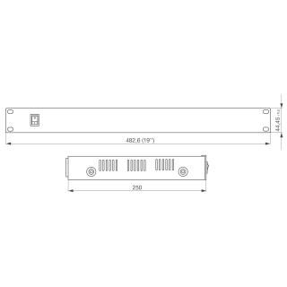 Alimentation multivoies rackables 12V 8A