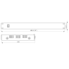 Alimentation chargeur multivoies rackables 12V 8A