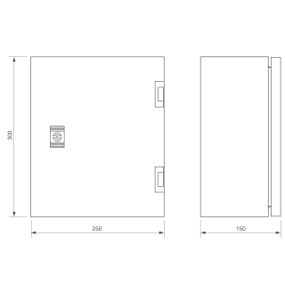 Alimentation chargeur en coffret métal IP66 12V 1,5A