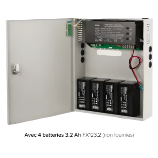 Alimentation chargeur en coffret métal 12V 10A