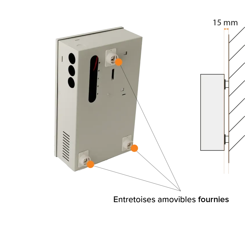 Alimentation chargeur en coffret métal 12V 5A