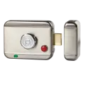 Serrure électrique avec bouton moleté à rupture de courant, avec bouton poussoir impulsionnel