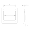 EXS86ENC, Bouton poussoir EXS ABS, à encastrer, plan technique | IZYX SYSTEMS - izyx system -3