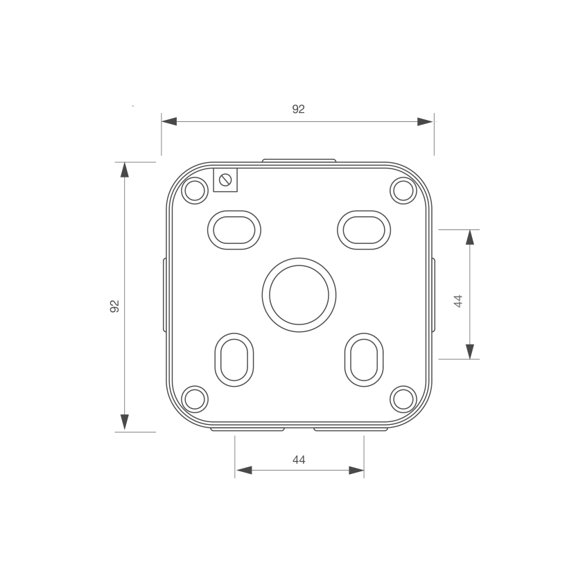 Bouton poussoir IP 66, en applique