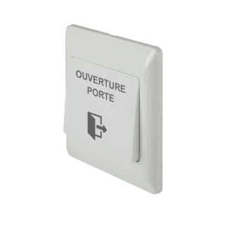 Bouton poussoir ABS, à encastrer