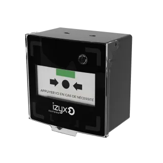 Déclencheur manuel 3 contacts NOIR