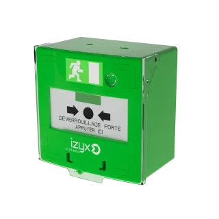 Déclencheur manuel 3 contacts VERT