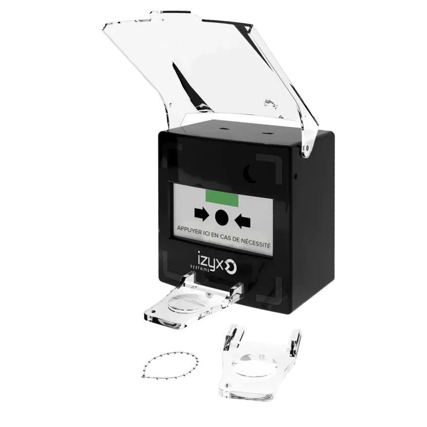 Déclencheur manuel 1 contact NOIR