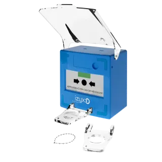 Déclencheur manuel 1 contact BLEU