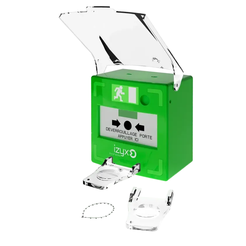 Déclencheur manuel 1 contact VERT