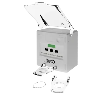 Déclencheur manuel 1 contact BLANC