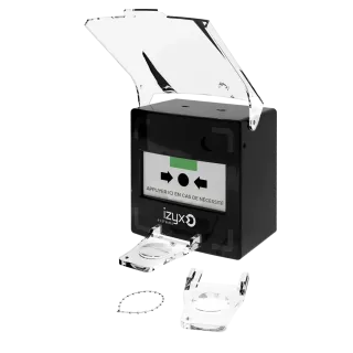 Déclencheur manuel 3 contacts NOIR