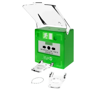 Déclencheur manuel 3 contacts VERT