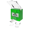 RCP310G, Déclencheur manuel Vert ,ISSUE DE SECOURS lumineux et sonore RCP310G, 12/24/48V DC,BBG, | IZYX-SYSTEMS - izyx system -2