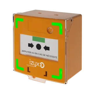 Déclencheur manuel ORANGE 3 contacts, lumineux et sonore