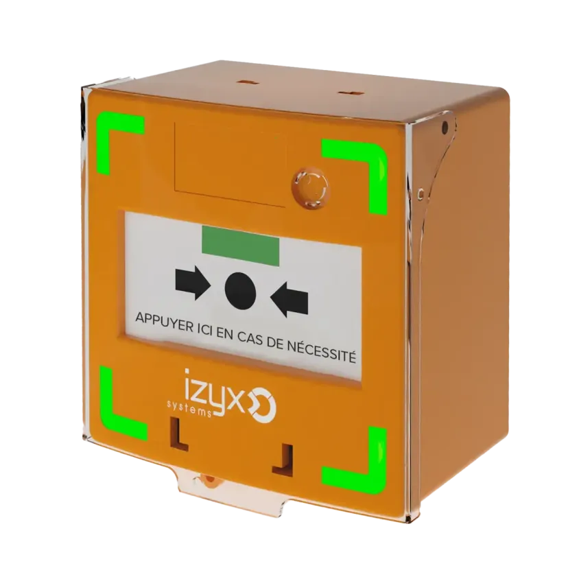 Déclencheur manuel ORANGE 3 contacts, lumineux et sonore