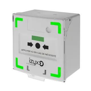 Déclencheur manuel BLANC 3 contacts, lumineux et sonore