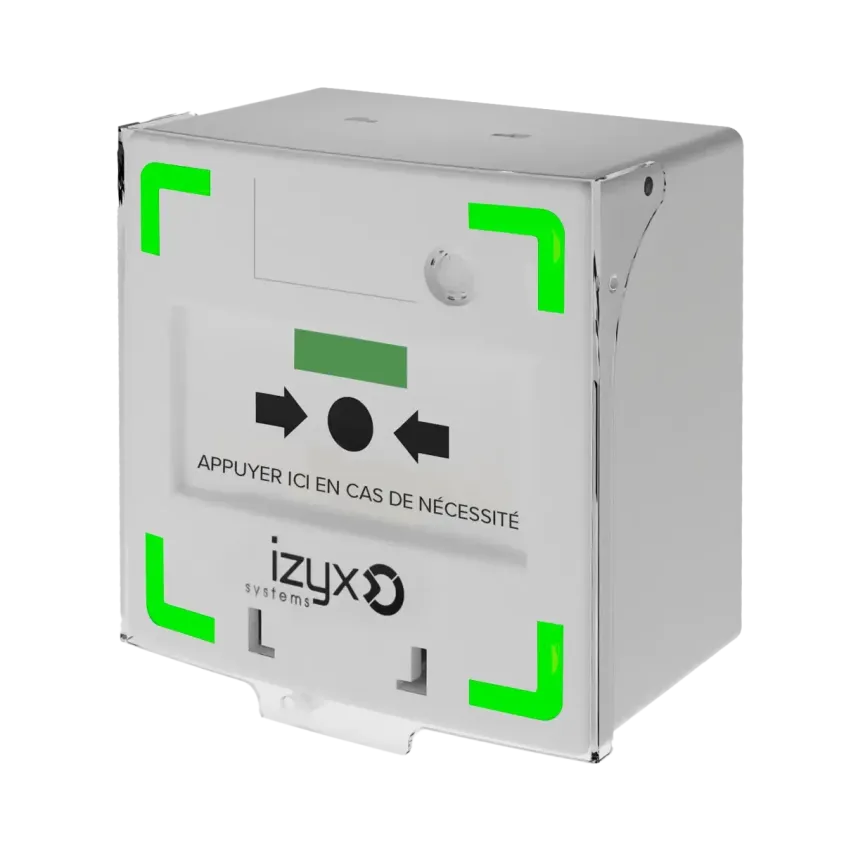 Déclencheur manuel BLANC 3 contacts, lumineux et sonore