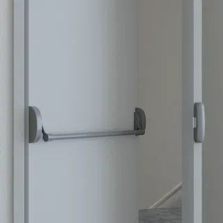 Gâche électrique en applique pour barre antipanique, à émission de courant, 10-24V AC/DC