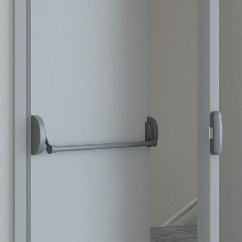 Gâche électrique en applique pour barre antipanique, à émission de courant, 10-24V AC/DC