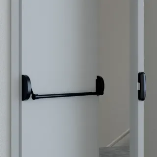 Gâche électrique en applique pour barre antipanique, à rupture de courant, 12V DC