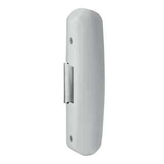 Gâche électrique en applique pour barre antipanique, à rupture de courant, 24V DC, avec contact de signalisation