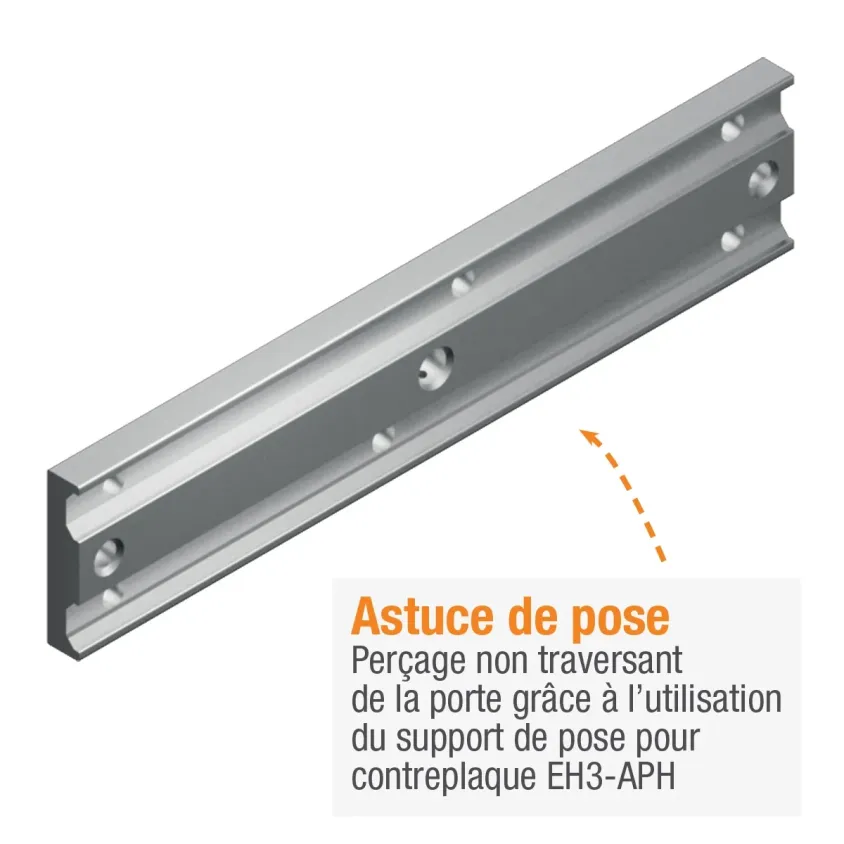 Support de contreplaque en aluminium pour séries EMM600 / EMS600