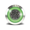 Buzzer lumineux 12V, halo vert