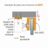 EH3-UAPZ, Etrier U pr montage contreplaque EH3 ou équerre EH3-Z,comment-poser-ventouse-electromagnetiqueIZYX SYSTEMS - izyx system -2