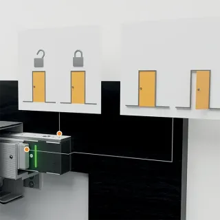 Ventouse électromagnétique en applique série 300 Kg, 12 ou 24V