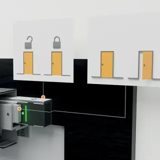 Ventouse électromagnétique en applique série 300 Kg, 12 ou 24V