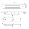 EH302F-HKX-KITC-ventouse-electromagnetique Applique 300 Kg 12-48V DC LED R/V CTC PV/PD PO/PF NFS61-937 + kit accessoires-PLAN - izyx system -8