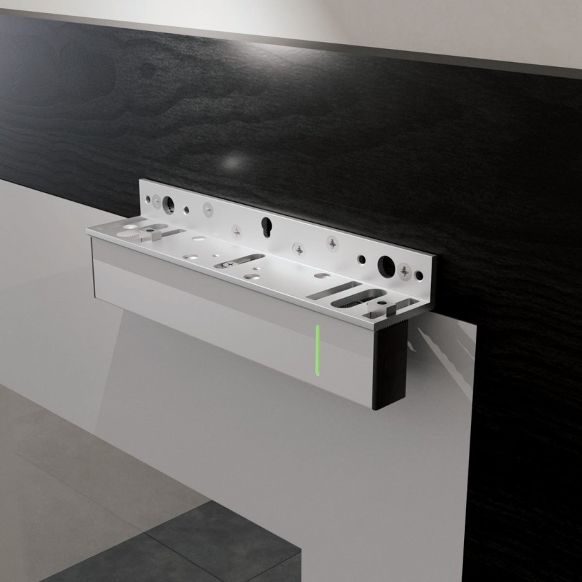 Ventouse électromagnétique en applique série 300 Kg, 12 ou 24V