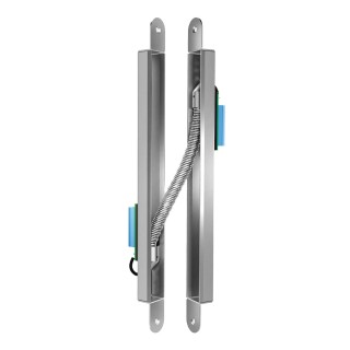 Passage de câble à encastrer, longueur 260 mm, pour ouverture porte 100°