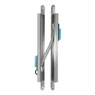 Passage de câble à encastrer, longueur 323 mm, pour ouverture porte 160°