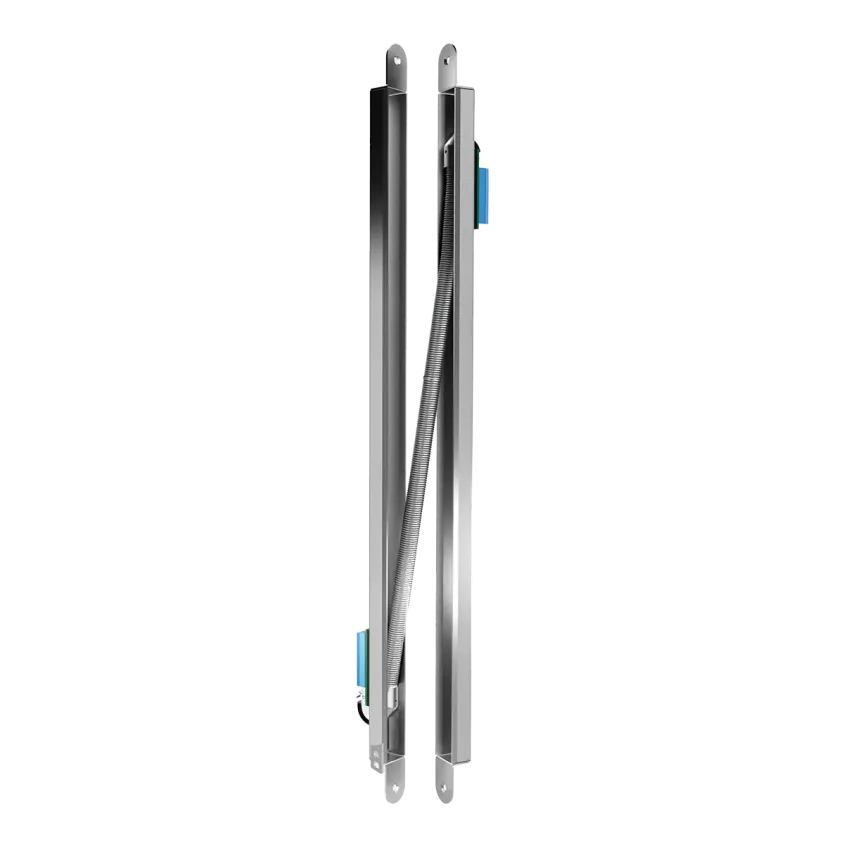 Passage de câble à encastrer, longueur 479 mm, pour ouverture porte 180° - Passages de câbles à encastrer - izyx system