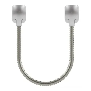 Passage de câble antivandale en applique, longueur 40 cm, gaine acier zingué, IP64