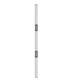 Tube électromagnétique vertical série 2 x 550 Kg, 12 ou 24V, avec 2 contacts inverseurs