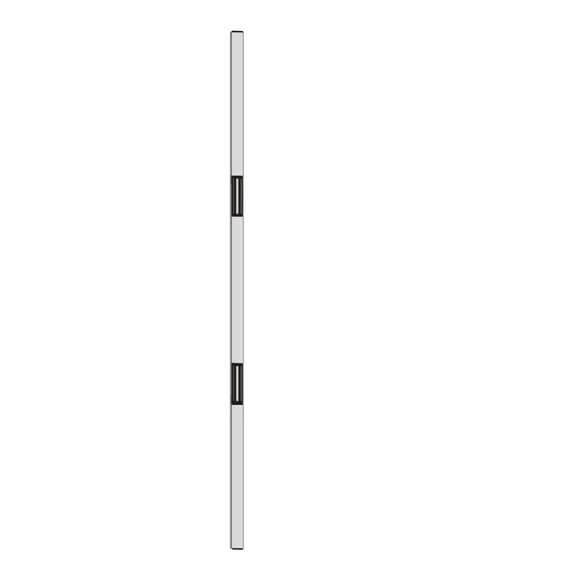 Tube électromagnétique vertical série 2 x 300 Kg, 12 ou 24V, avec 2 contacts inverseurs