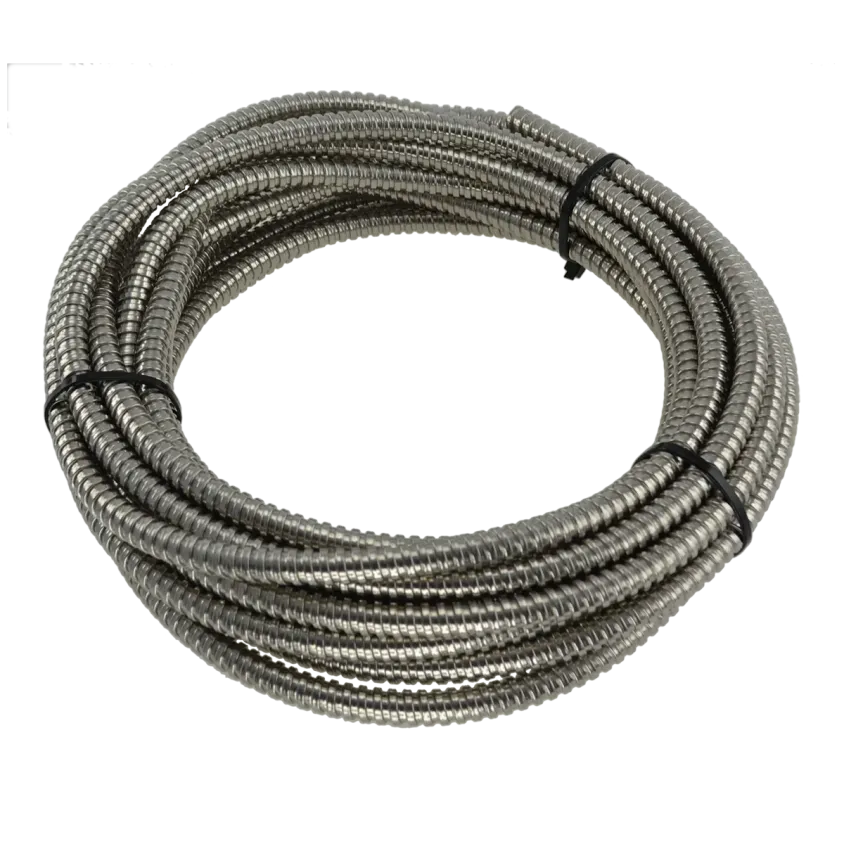 Passage de câble en rouleau de 10 m, Ø intérieur 7 mm, Gaine en acier inoxydable