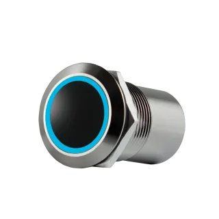 Capteur infrarouge, Ø 19 mm, sans contact acier inoxydable, 12 à 24V, avec buzzer