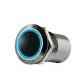 Capteur infrarouge, Ø 19 mm, sans contact acier inoxydable, 12 à 24V, avec buzzer